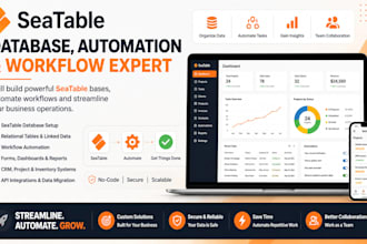 build seatable database, automation, workflow and custom no code solutions