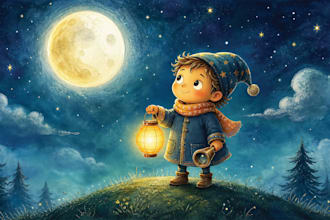 create custom kids storybook characters and illustrations