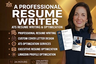 write ats resume writing, cover letter and optimize executive resume writing