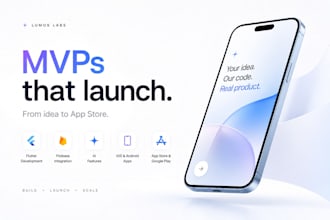 build your flutter mvp app for ios and android