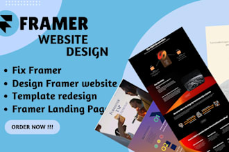 design redesign modern framer website landing page framer template tutorials