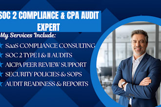 provide soc 1 and soc 2 audit, aicpa peer review audit for saas companies