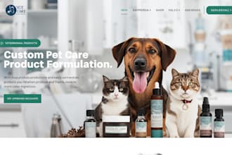 formulate custom pet, dog and cat care products with vet approved ingredients