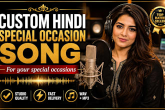 record bollywood style female vocals for your wedding event or special occasion