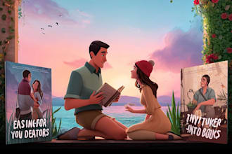 make romantic book cover design
