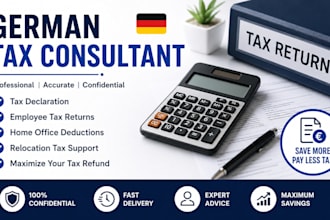 be your german tax consultant for tax declaration, employee, home office