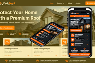 build modern plumbing, hvac, roofing website using wordpress
