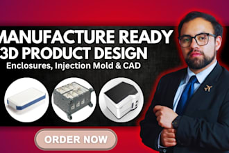 design dfm product enclosure for consumer electronics and 3d  injection mold cad