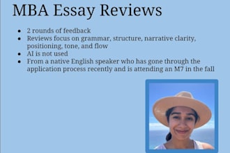 review your MBA application essays for US schools