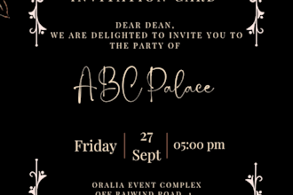 design an attractive invitation card