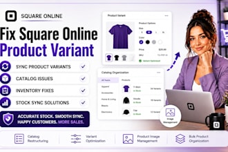fix square product variant optimization, catalog organization, image management