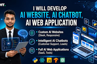 develop ai website, ai chatbot, ai web application