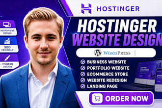 design redesign hostinger website business website portfolio ecommerce store