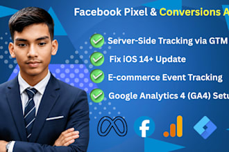 set up facebook pixel conversion api and tracking