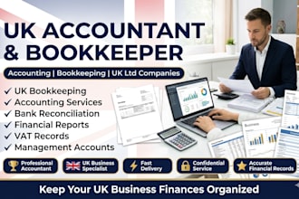 be your UK accountant for bookkeeping and accounting for UK ltd company