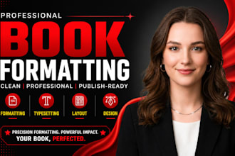 do book formatting, book layout and book typesetting