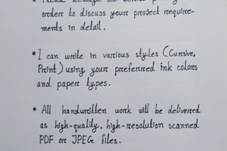 beautifully handwrite notes, letters, and custom calligraphy