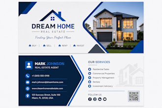 design modern professional business card and visiting card
