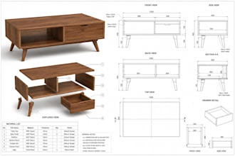 design custom furniture and woodworking cad plans