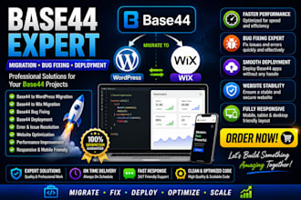 base44 migration to wordpress wix base44 bug fixing expert base44 deployment