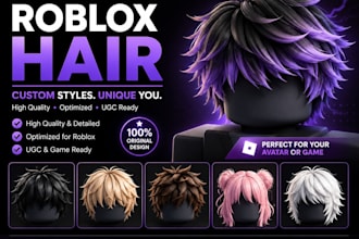 create roblox ugc hair, accessories, and avatar items ready