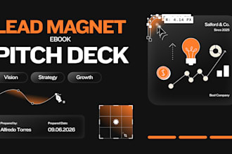 design canva PDF pitch deck lead magnet ebook workbook and checklist pitch deck