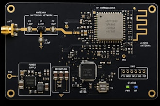 design rf pcb circuits with antenna matching and rf layout