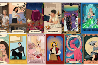 make a custom tarot deck from your pictures or concept