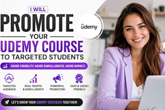 do udemy course marketing, udemy online course review and promotion