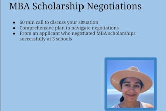 help you with MBA scholarship negotiations for US schools
