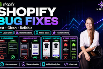 fix shopify bugs, liquid errors, and theme issues