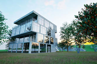 do your architectural and structural bim model, rendering