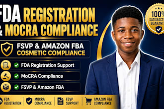 do fda registration, mocra compliance, fsvp and amazon fba cosmetics compliance