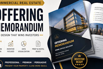 design a commercial real estate offering memorandum om for investors