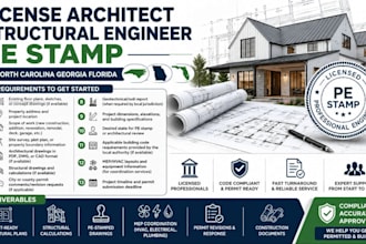 license architect structural engineer pe stamp in north carolina georgia florida