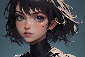 a super hero comic or character illustration