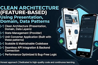 build scalable flutter app using provider and clean architecture