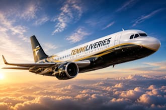 create custom livery for your preferred aircraft and deliver in any file format
