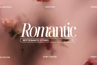write a romantic chat story script or fanfiction