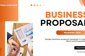 create business proposal template in canva word and powerpoint pitch deck design