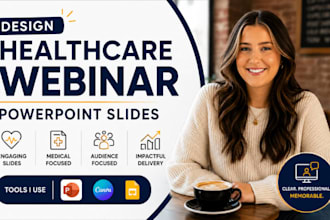 design healthcare webinar, medical webinar powerpoint educational slides expert