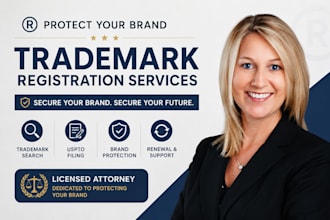 conduct trademark search, register your trademark,  office actions, revive mark
