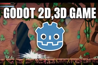 create highly polished 2d, 3d prototype, full game in godot4, full source code