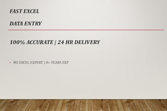 do fast and accurate excel data entry and copy typing