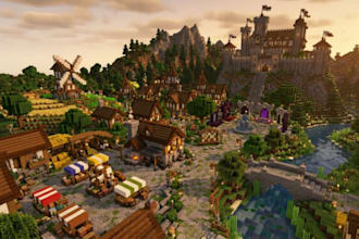 build custom minecraft maps, spawns, hubs, castles and cities