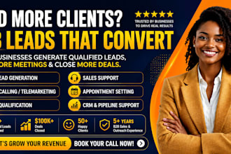 be your sales closer cold caller appointment setter for b2b lead generation