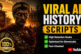 write a viral youtube automation script for your ai history channel
