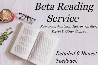 beta read fantasy, romance beta reader, cozy mystery, scifi, horror thriller