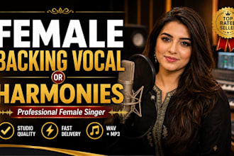 provide professional female backing vocals and harmonies for your song