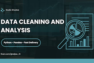 clean and analyze your data using python and pandas